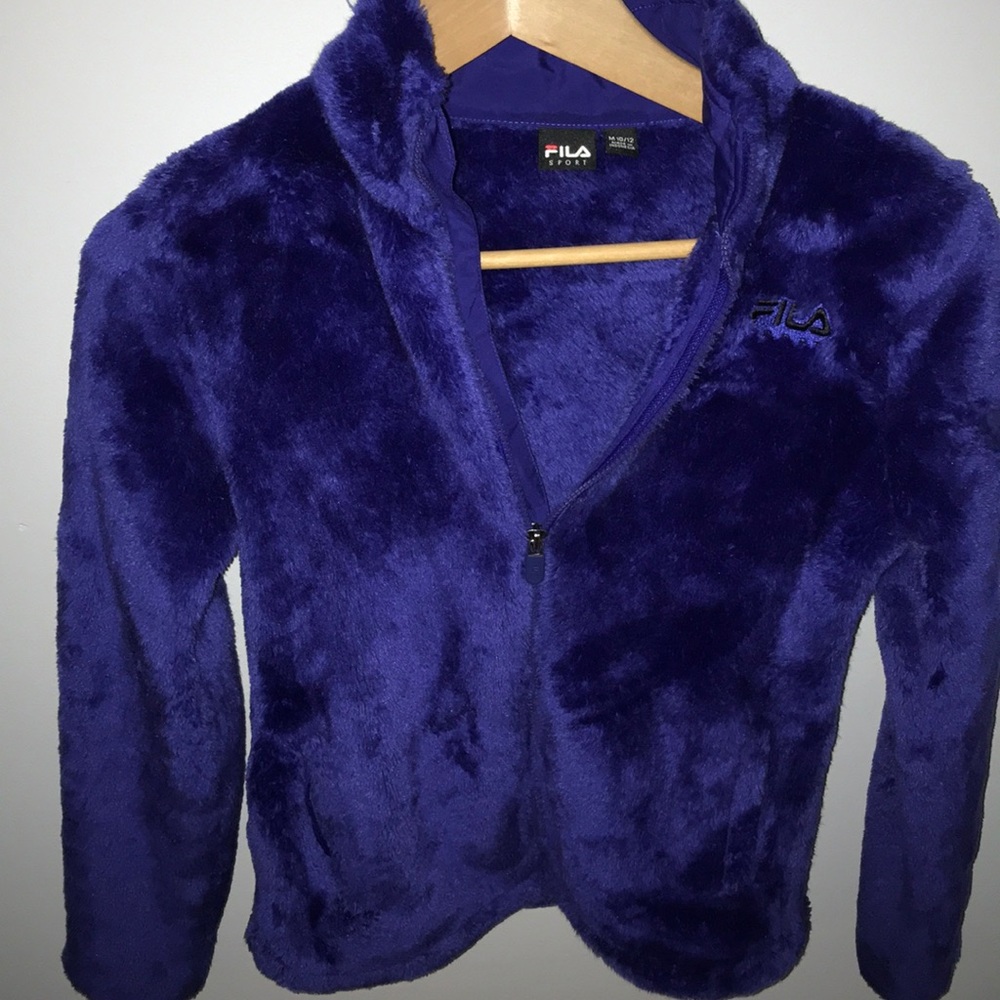 Fuzzy girls Fila sweatshirt